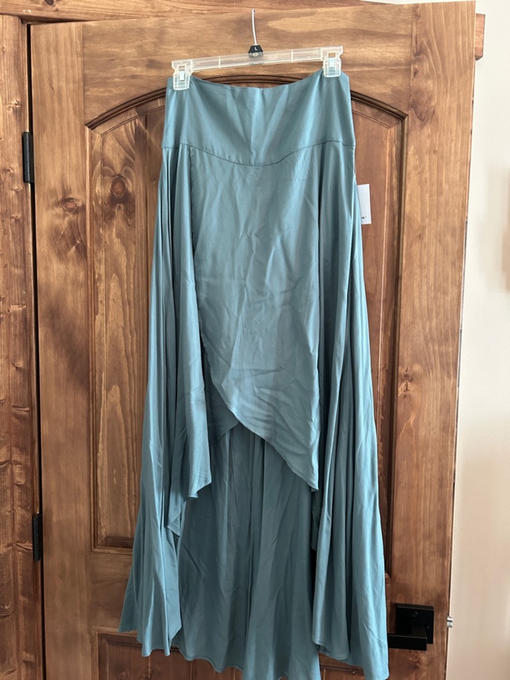 O'Neill Seafoam Green High-Low Flow Maxi Skirt